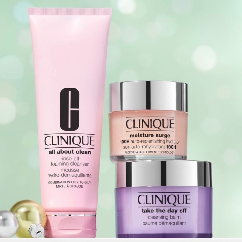 NIB CLINIQUE limited edition Super skin care Three best-formulas supersized NEW